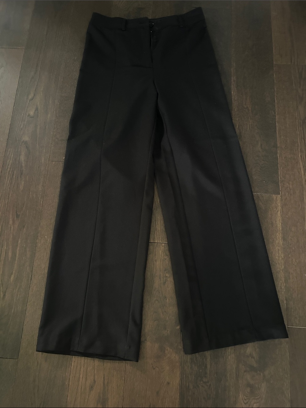 19 Cooper Black Wide-Leg Dress Pants